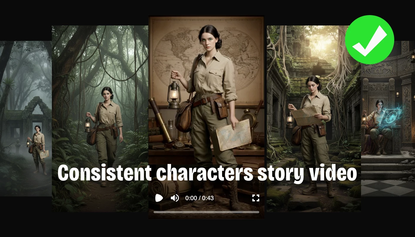 Story video with consistent characters are better