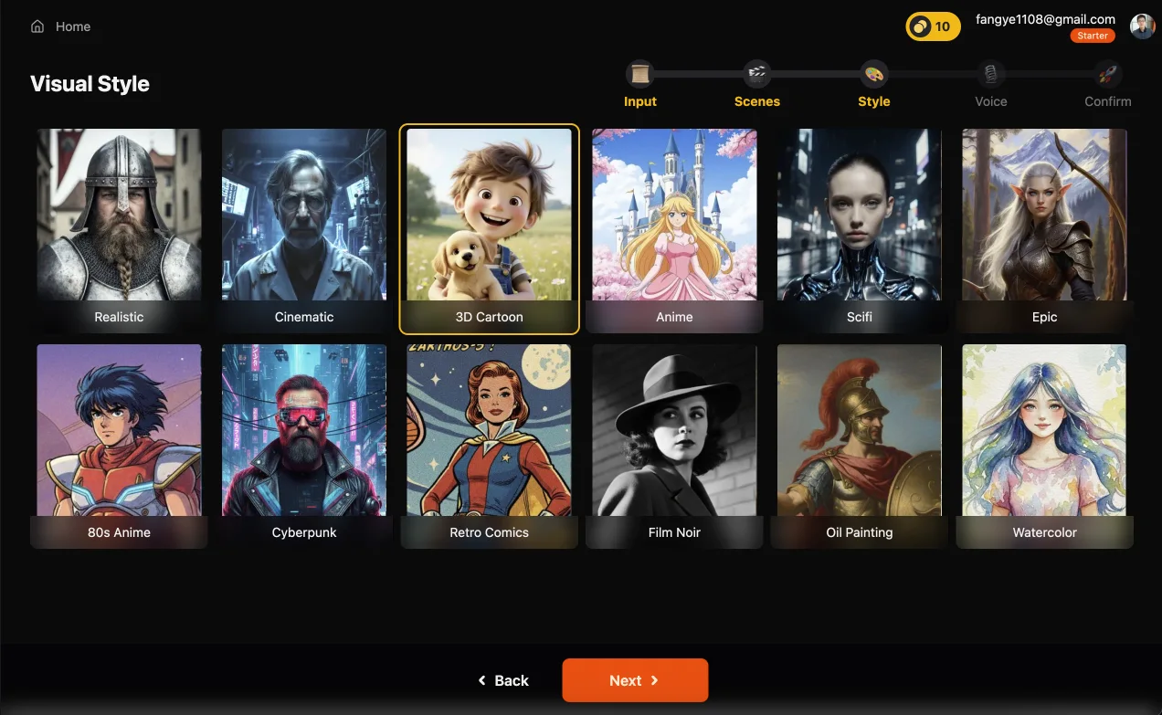 Select Visual Style