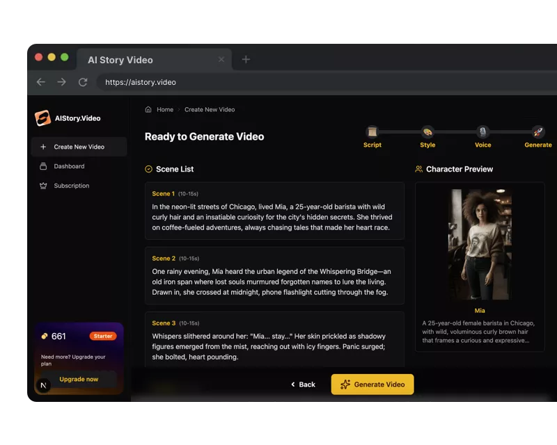 AIStory.video product preview