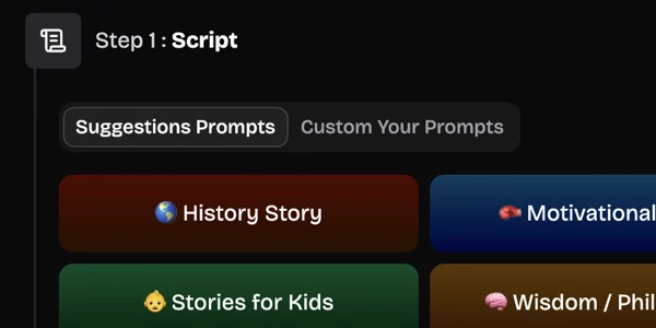 Step 1 generate script