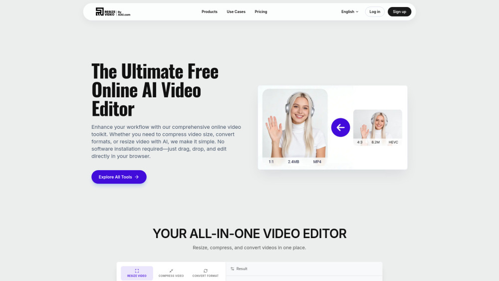 AI Video Editor screenshot