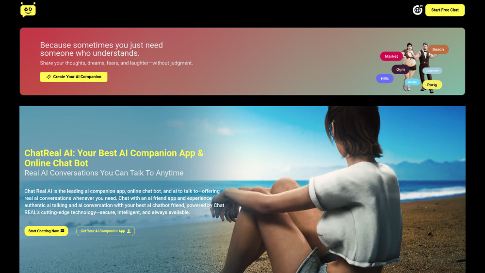 ChatReal AI screenshot