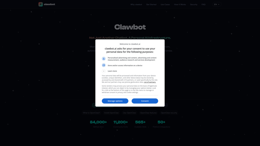 clawbot screenshot