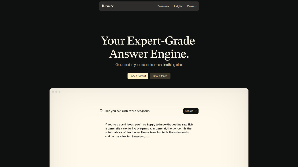 Dewey Labs screenshot