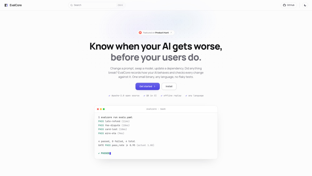 EvalCore screenshot