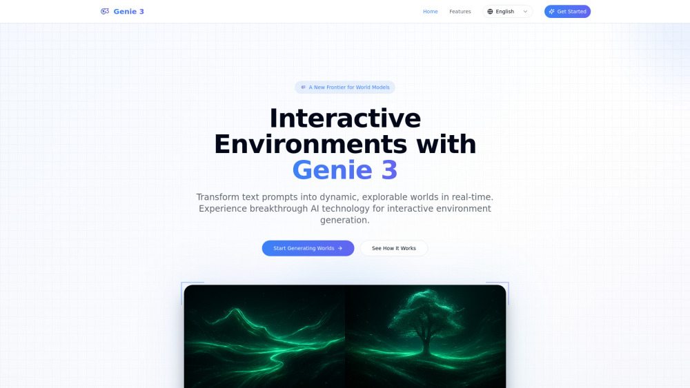 Genie 3 - Interactive AI World Model screenshot