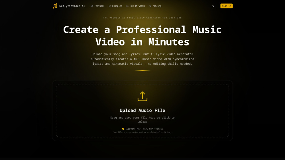 GetLyricVideo AI screenshot