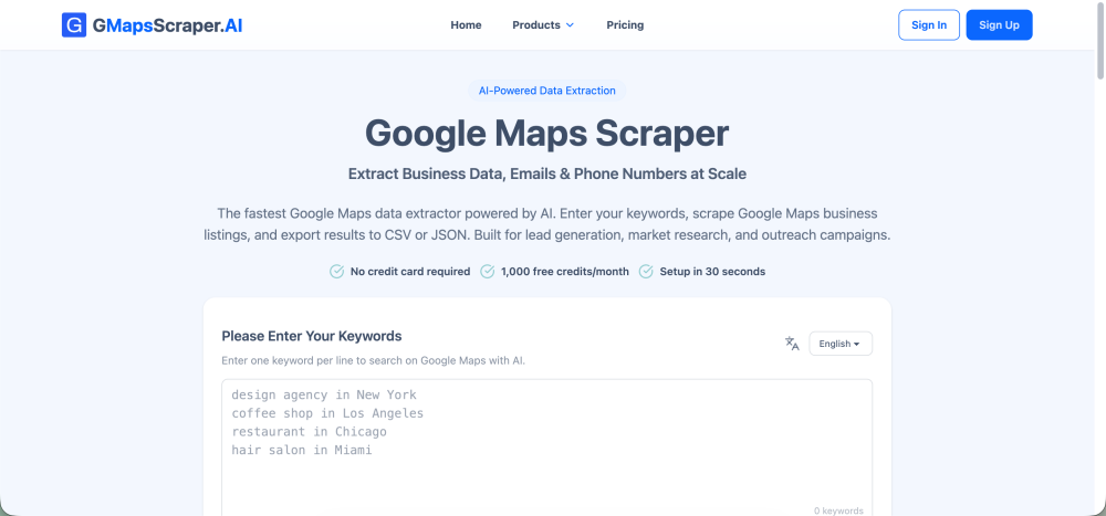 GMapsScraper.AI screenshot