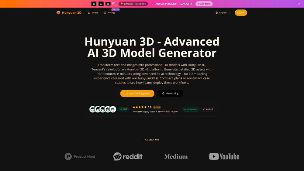 Hunyuan 3D screenshot
