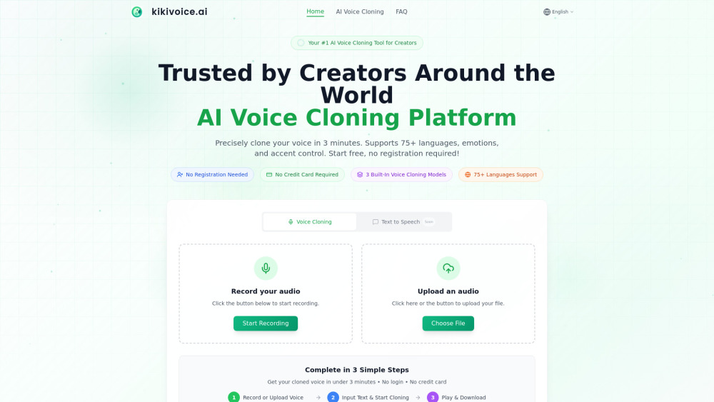kikivoice.ai screenshot