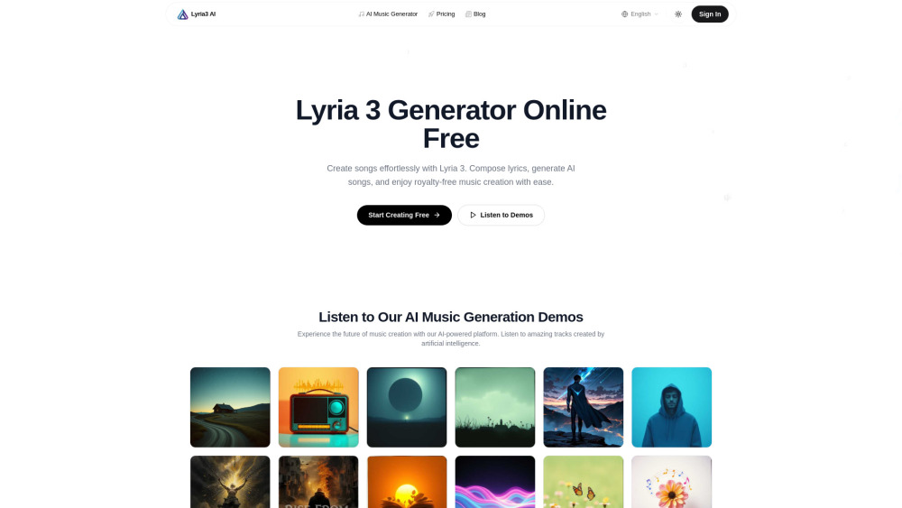 Lyria 3 AI screenshot