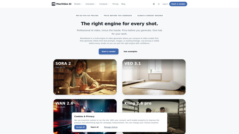 MaxVideoAI screenshot