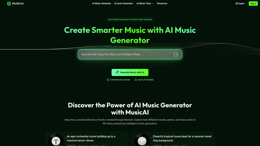 MusicAI screenshot