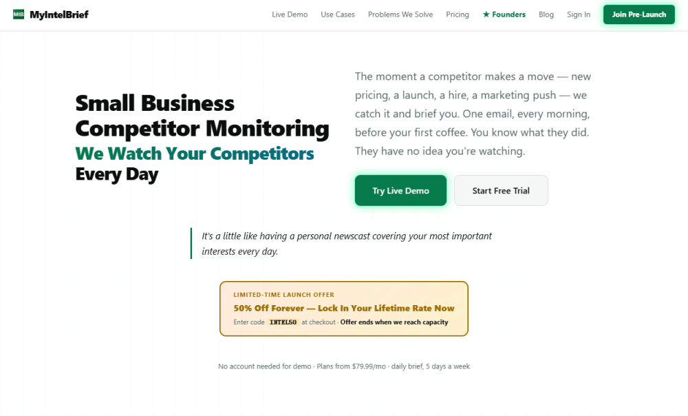 MyIntelBrief screenshot