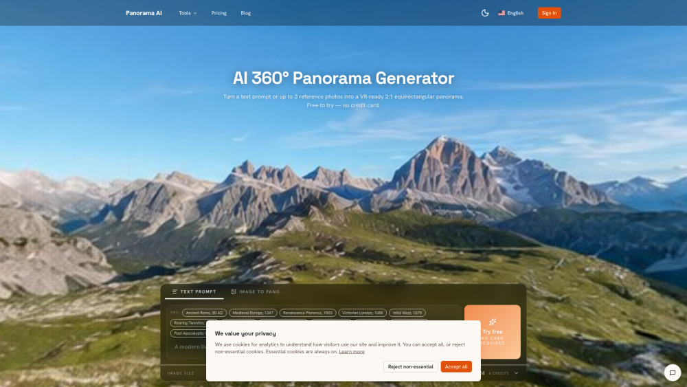 Panorama AI screenshot