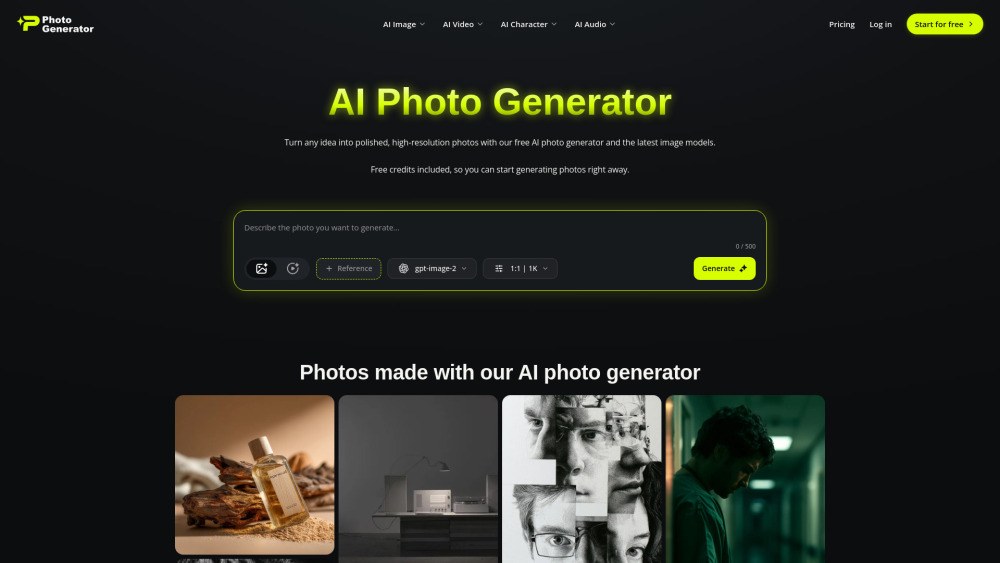 Photogenerator AI 截图