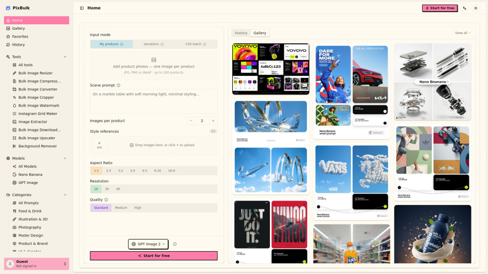 PixBulk screenshot