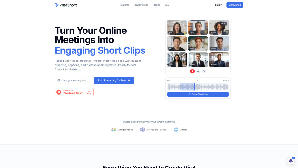 ProdShort screenshot