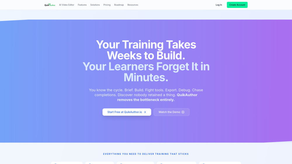 QuikAuthor screenshot