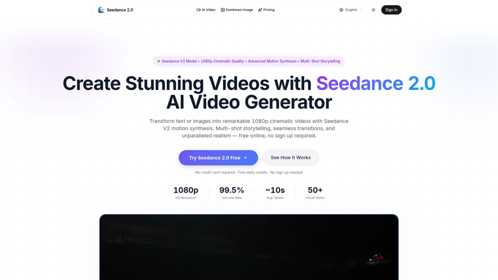 Seedance 2.0 screenshot