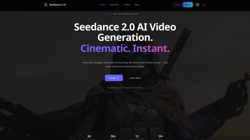 Seedance 2.0 screenshot
