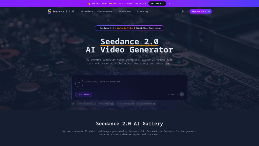 Seedance 2.0 AI screenshot