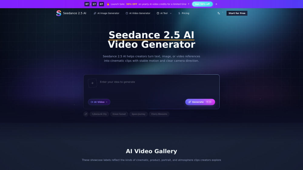 Seedance 2.5 AI screenshot