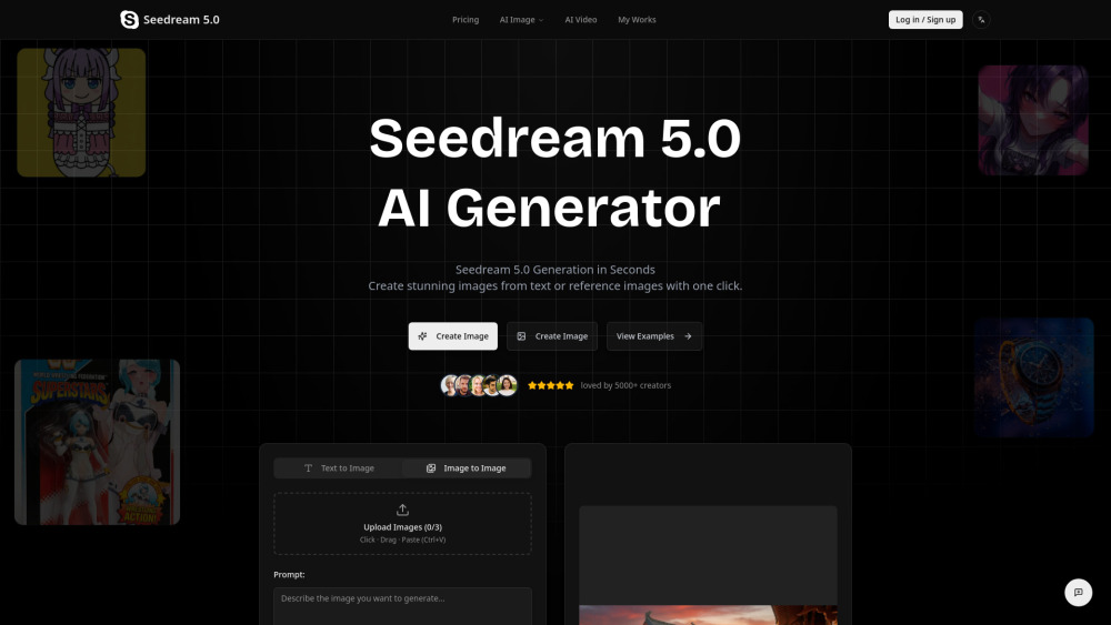 Seedream 5.0 screenshot