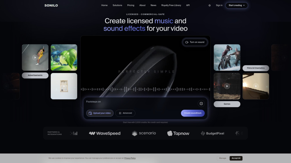 Sonilo screenshot