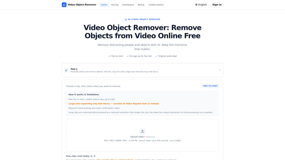 Video Object Remover screenshot