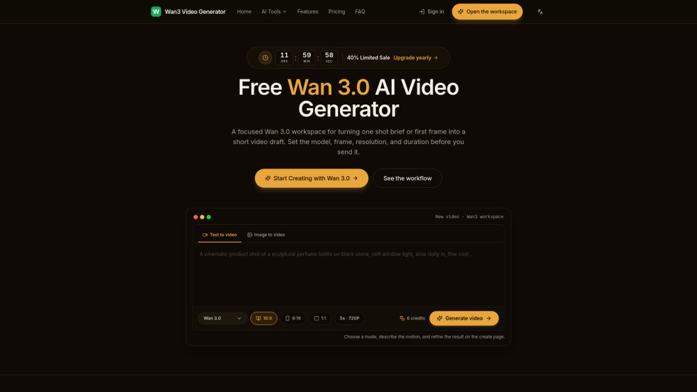 Wan3 Video Generator screenshot