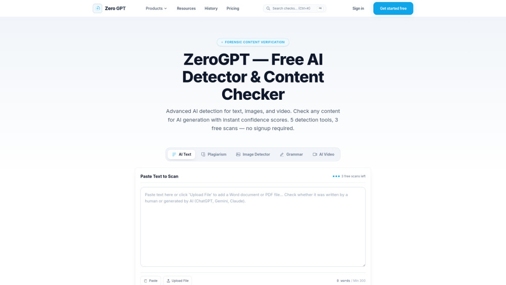 Zero GPT - AI Detector screenshot