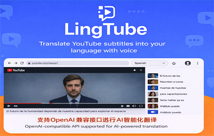 LingTube - YouTube 字幕翻译与配音