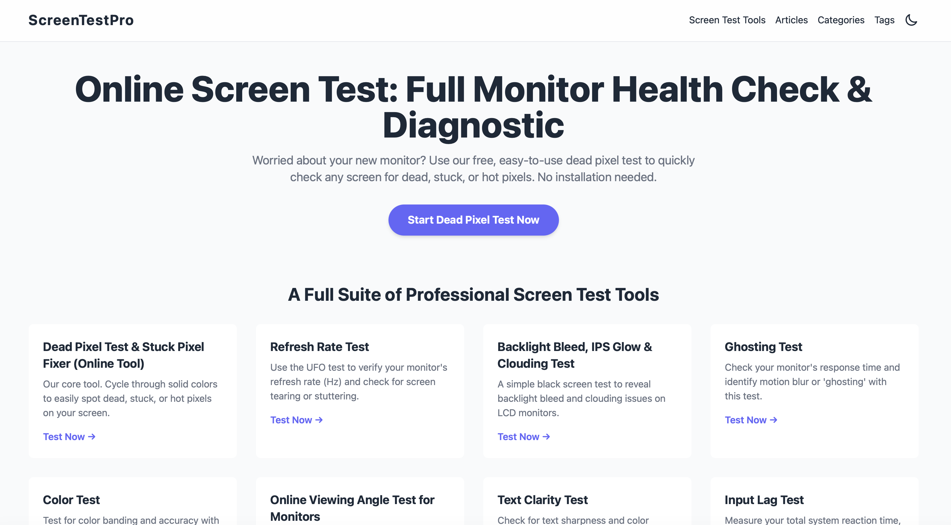 Screen Test Pro screenshot