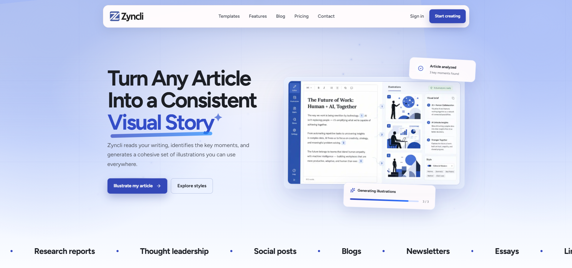 Zyncli screenshot