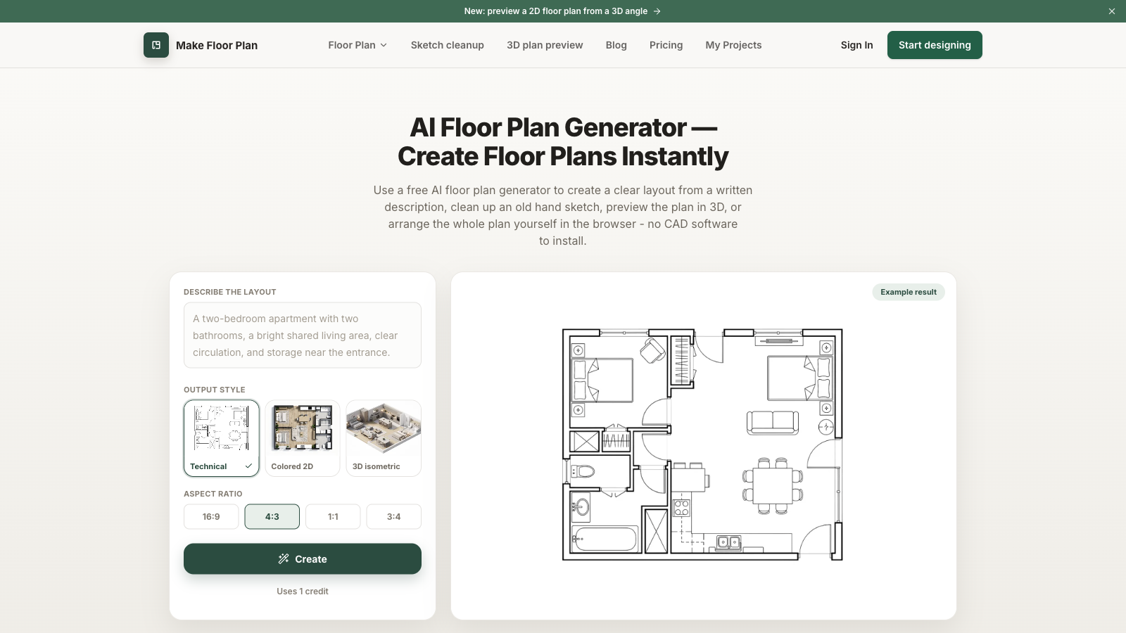 MakeFloorPlan screenshot