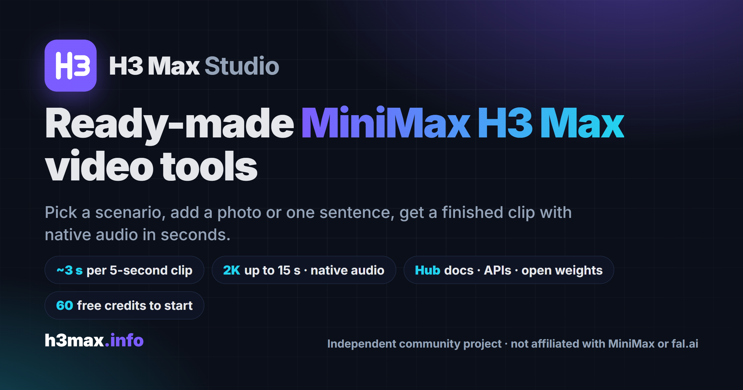 h3max info のスクリーンショット