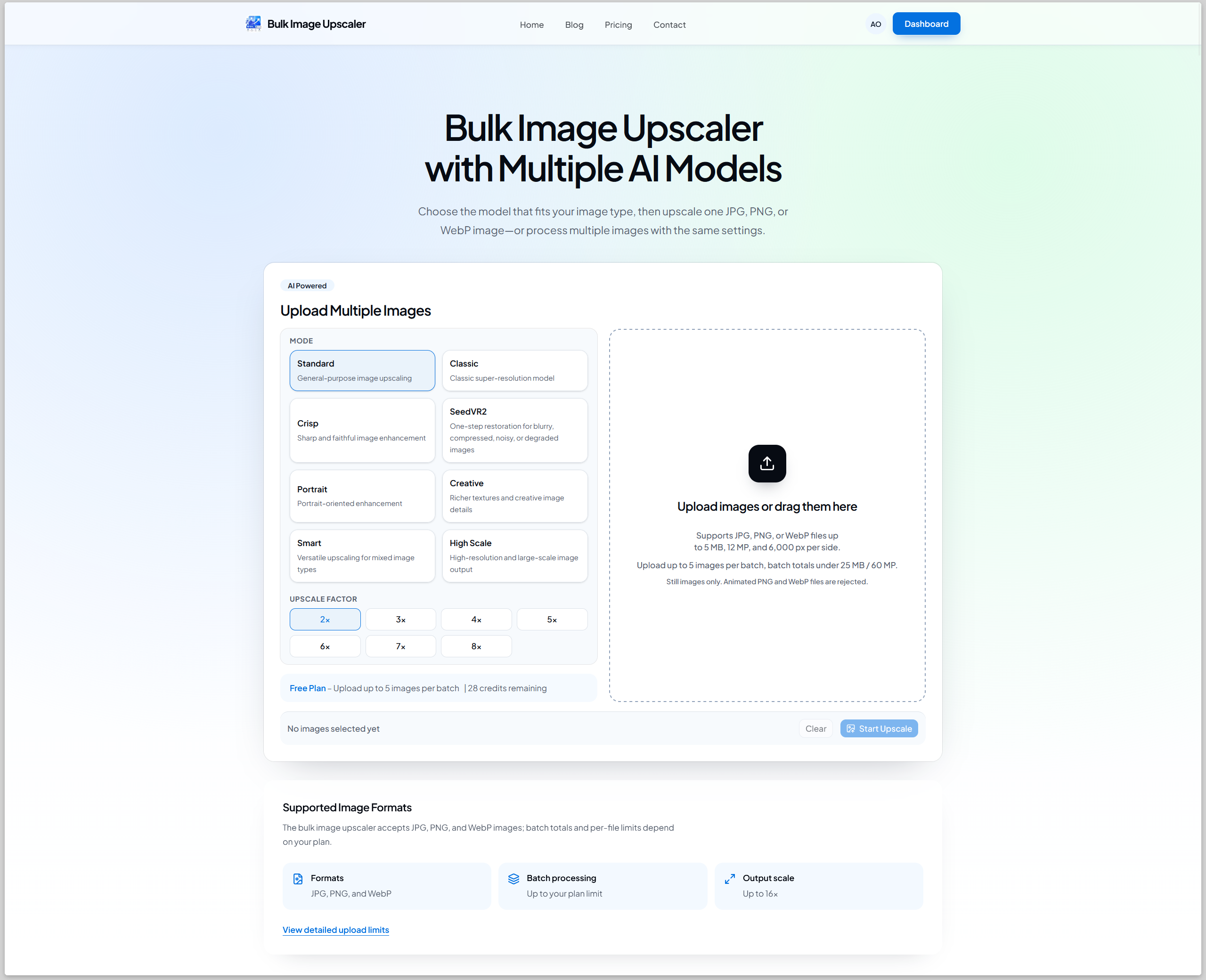 Bulk Image Upscaler with Multiple AI Models screenshot
