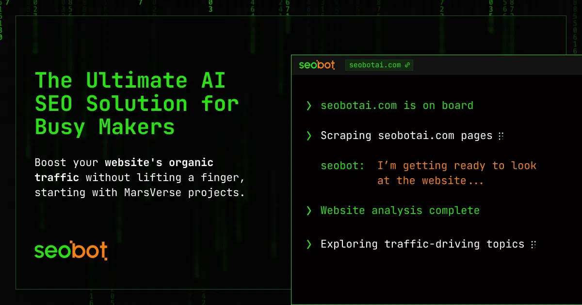 SEObot screenshot